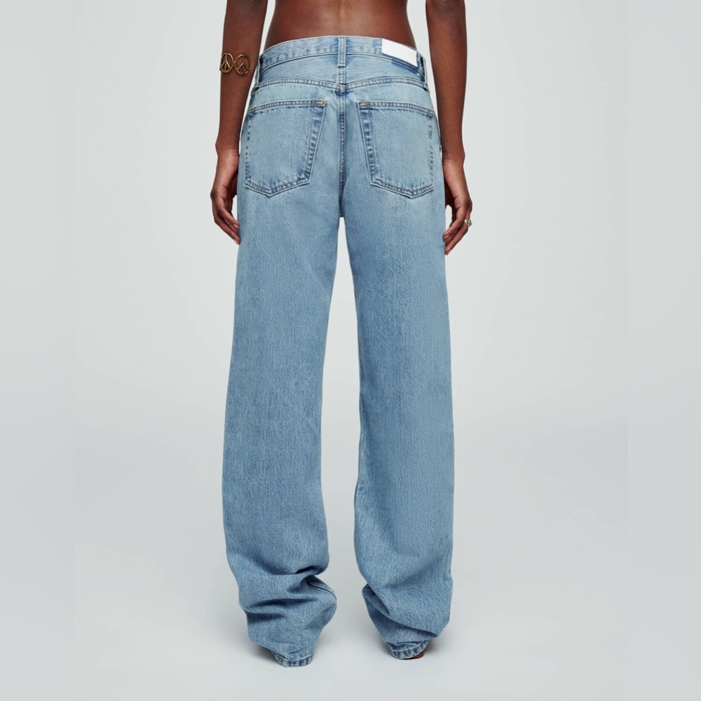Re/Done Loose Long ish Jean in Wasted Indigo Sz 32 - Picture 3 of 7